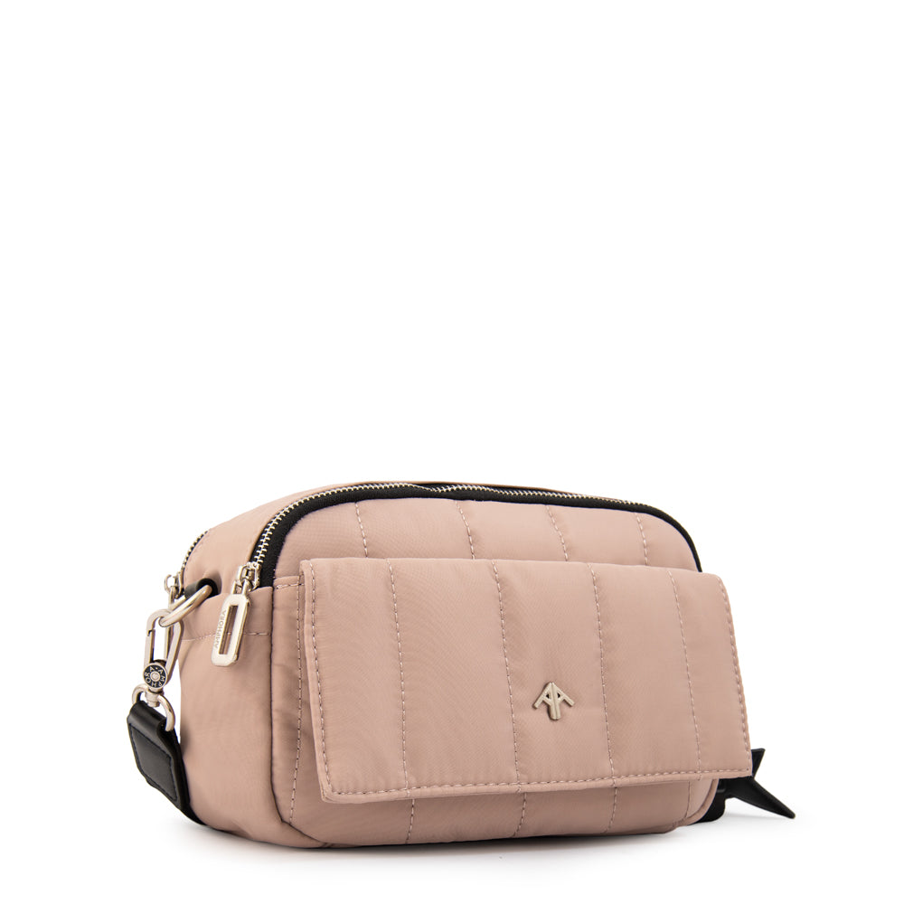 Cartera bandolera marlene pequeña rosa viejo