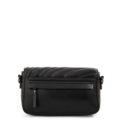 Cartera Bandolera con tapa ocean mediana negro