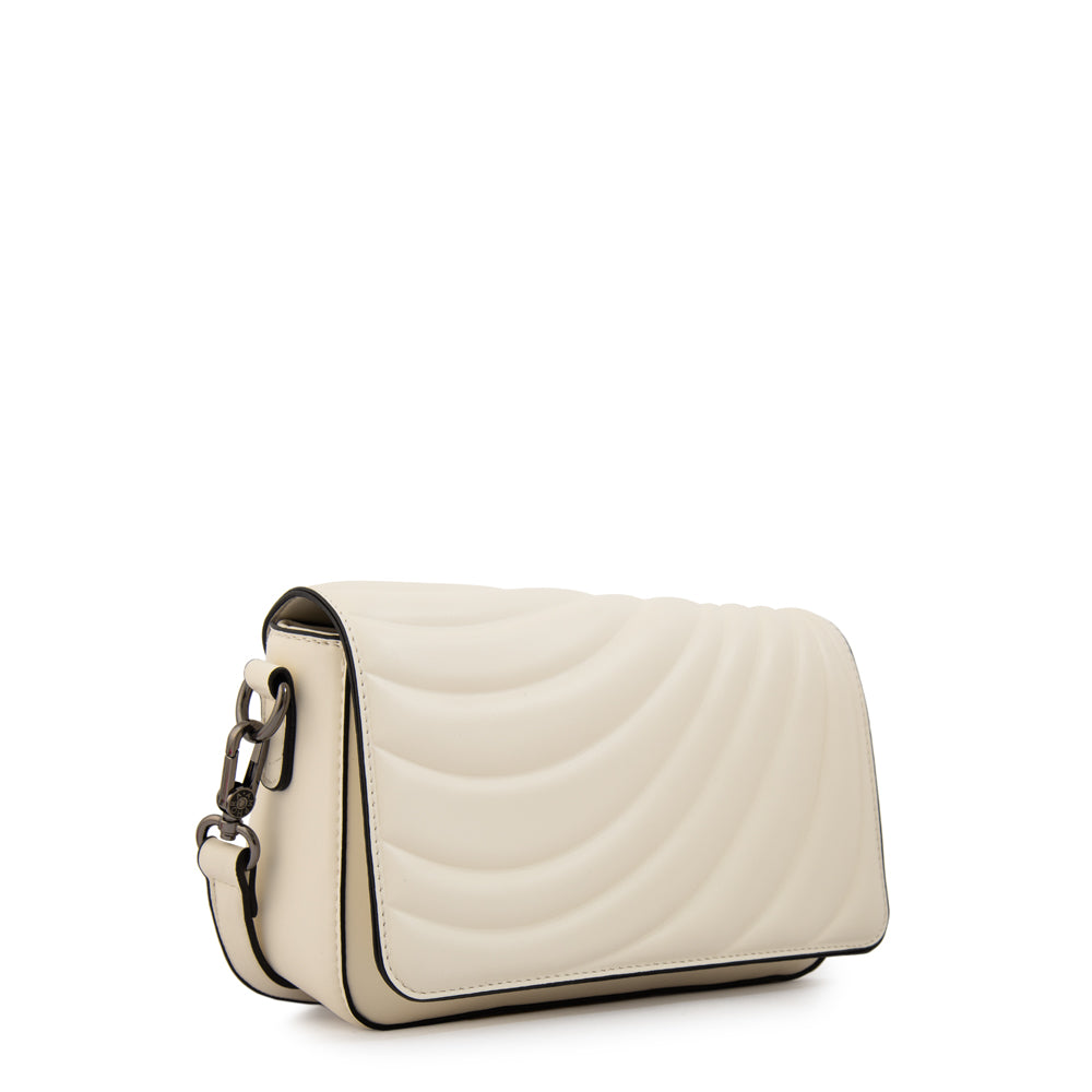 Cartera bandolera con tapa ocean mediana blanco