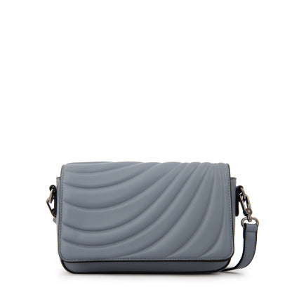 Cartera Bandolera con tapa ocean mediana denim