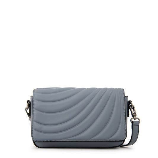 Cartera Bandolera con tapa ocean mediana denim