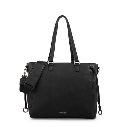 Cartera tote porta notebook romina grande negro