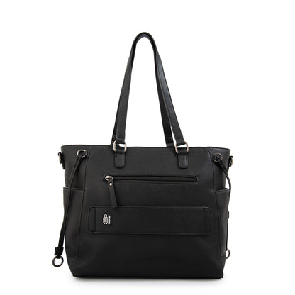 Cartera tote porta notebook romina grande negro