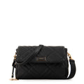 Cartera bandolera con tapa anisa pequeña negro