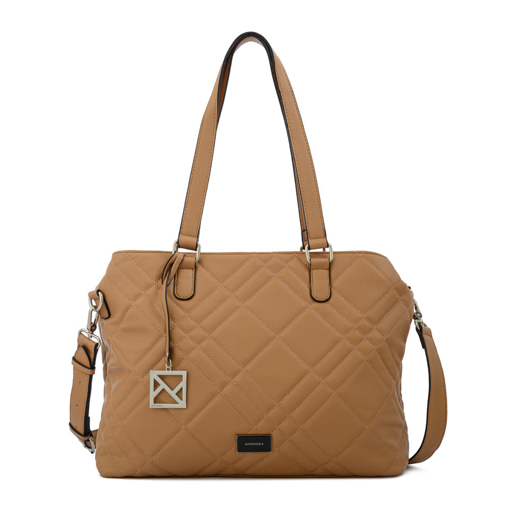 Cartera tote porta notebook anisa grande camel