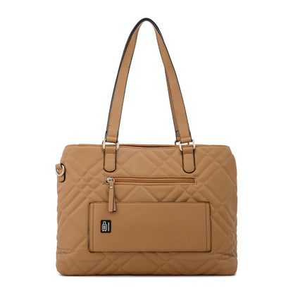 Cartera tote porta notebook anisa grande camel