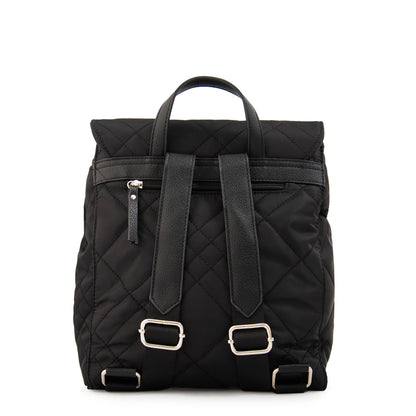 Mochila con tapa anisa mediana negro especial