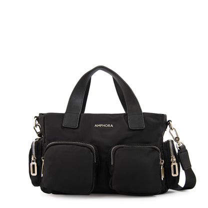 Cartera Bandolera teri mediana negro