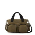 Cartera bandolera teri mediana verde oliva