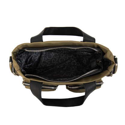 Cartera Bandolera teri mediana verde oliva