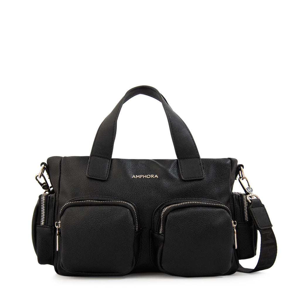 Cartera Bandolera teri mediana negro especial