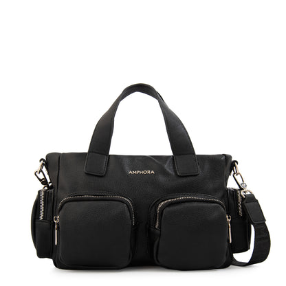 Cartera Bandolera teri mediana negro especial