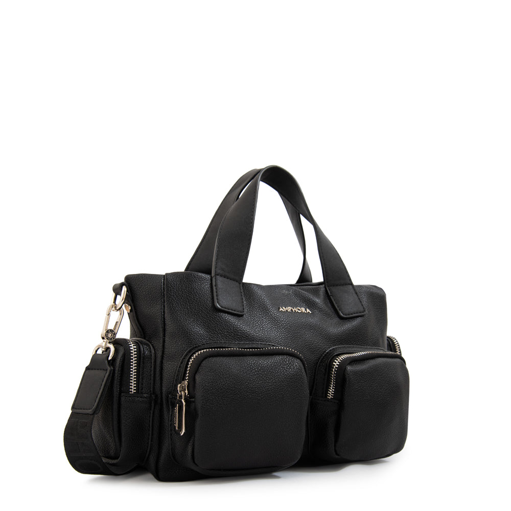 Cartera Bandolera teri mediana negro especial