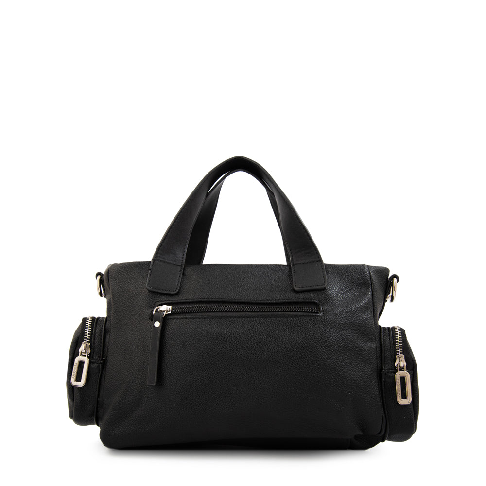 Cartera Bandolera teri mediana negro especial