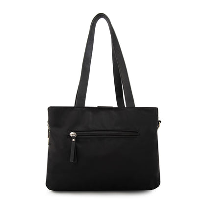 Cartera tote teri mediana negro