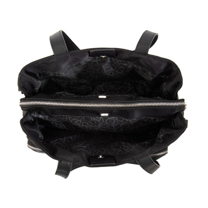 Cartera tote teri mediana negro