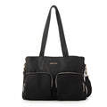 Cartera tote teri mediana negro especial