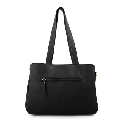 Cartera tote teri mediana negro especial