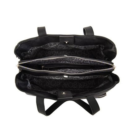 Cartera tote teri mediana negro especial