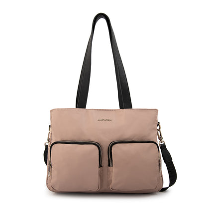 Cartera tote teri mediana rosa viejo