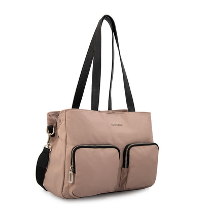 Cartera tote teri mediana rosa viejo