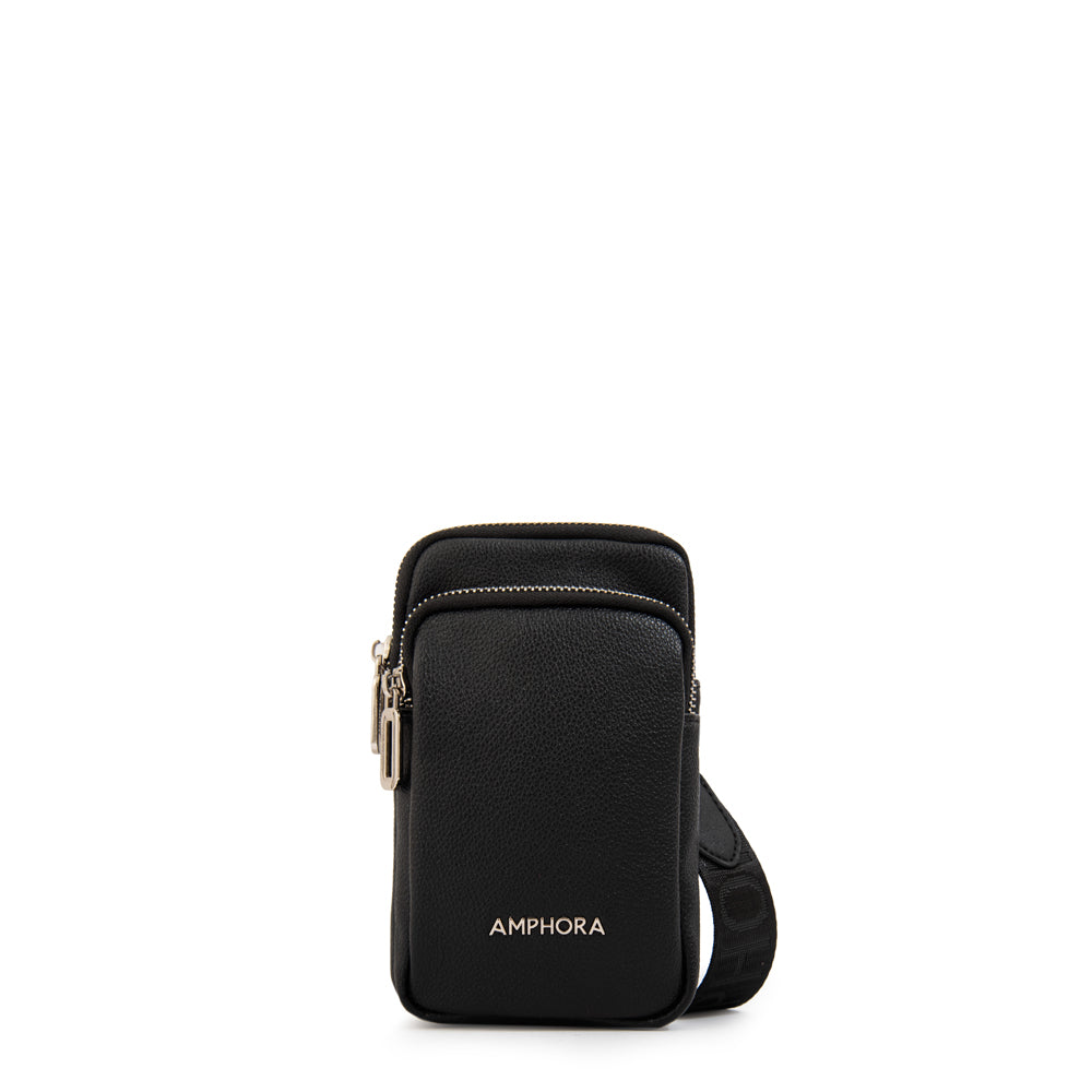 Cartera Bandolera porta celular teri pequeña negro especial