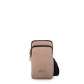 Cartera bandolera porta celular teri pequeña rosa viejo