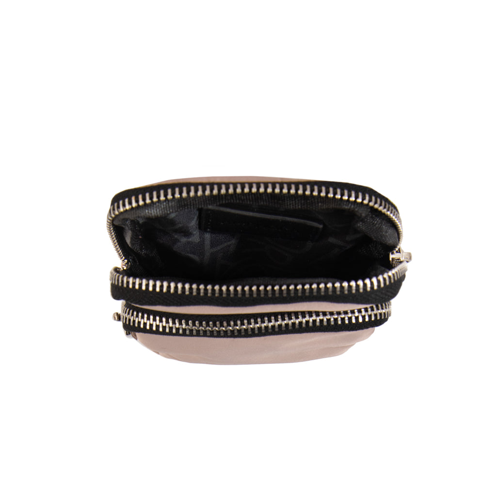 Cartera Bandolera porta celular teri pequeña rosa viejo