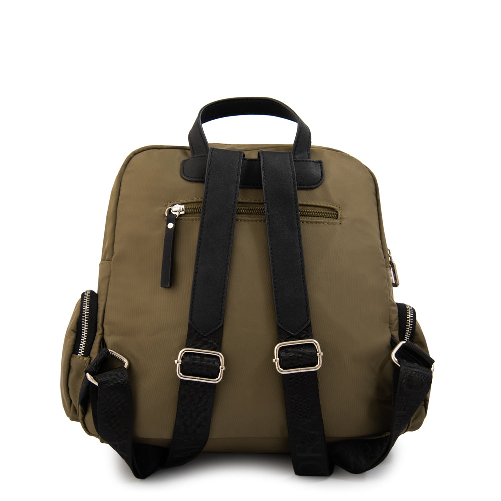 Mochila teri mediana verde oliva