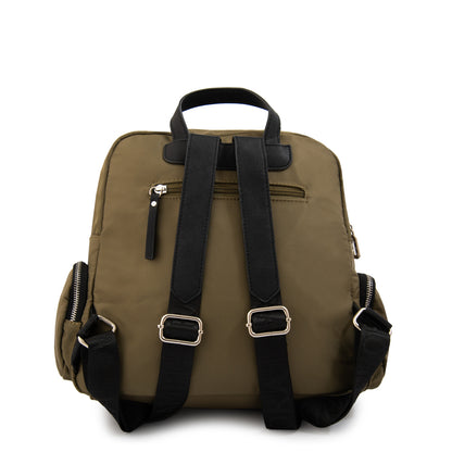 Mochila teri mediana verde oliva