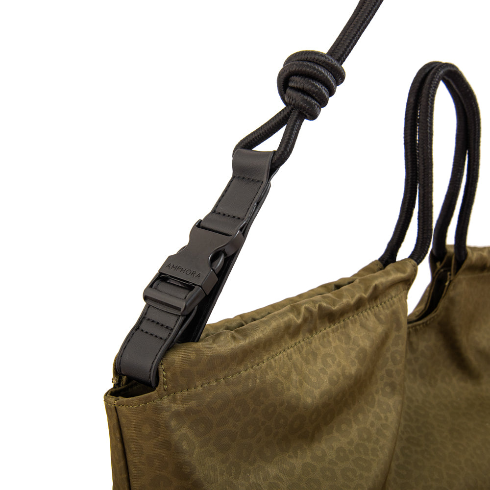 Cartera tote kyoto grande verde oliva