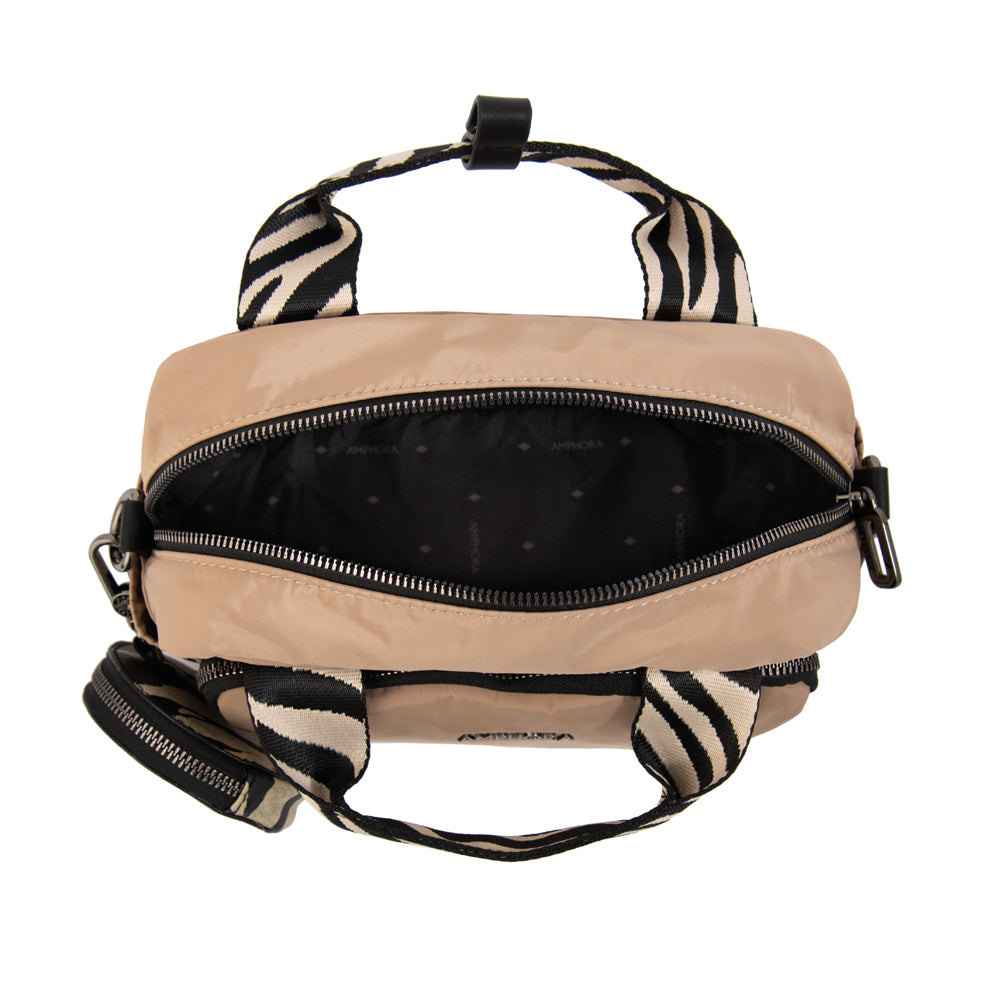 Cartera bandolera francisca mediana beige