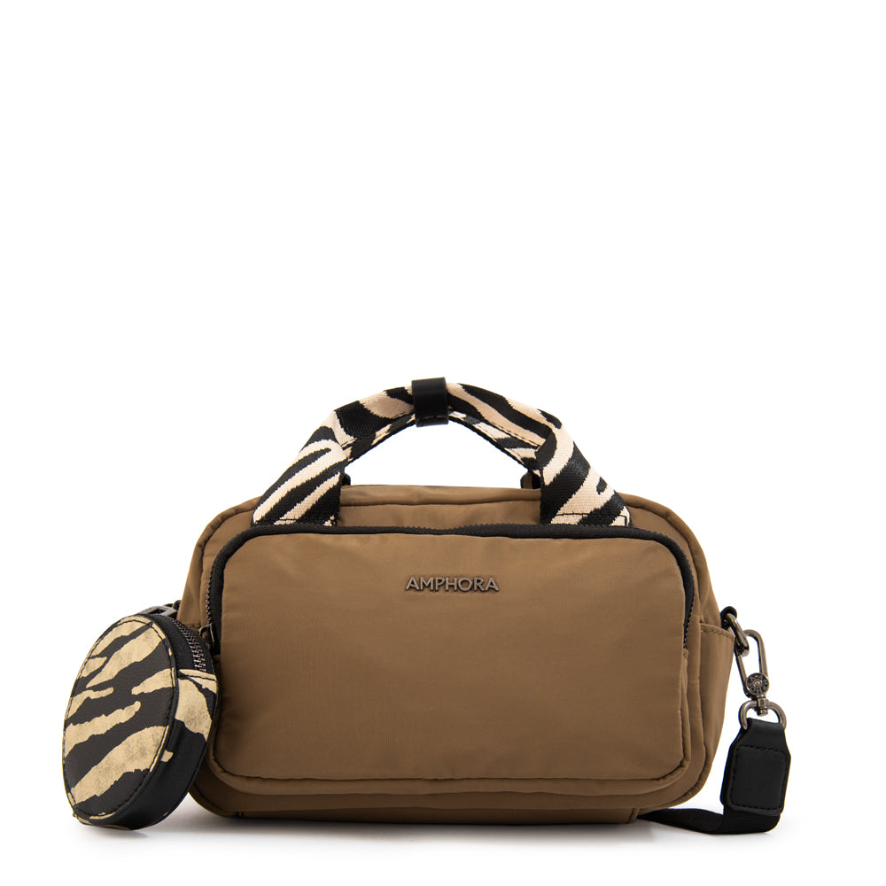 Cartera bandolera francisca mediana verde oliva