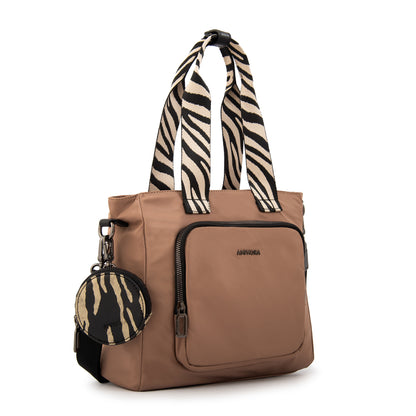 Cartera tote francisca grande beige