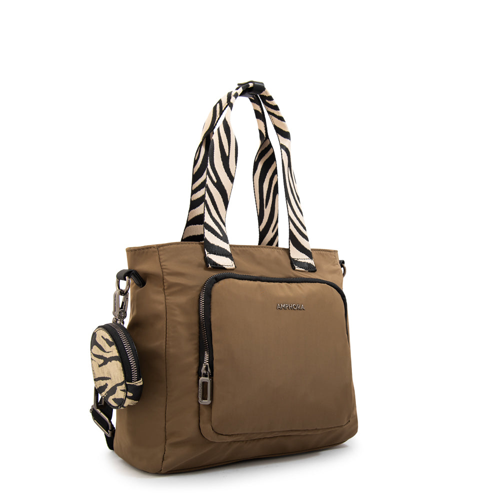 Cartera tote francisca grande verde oliva