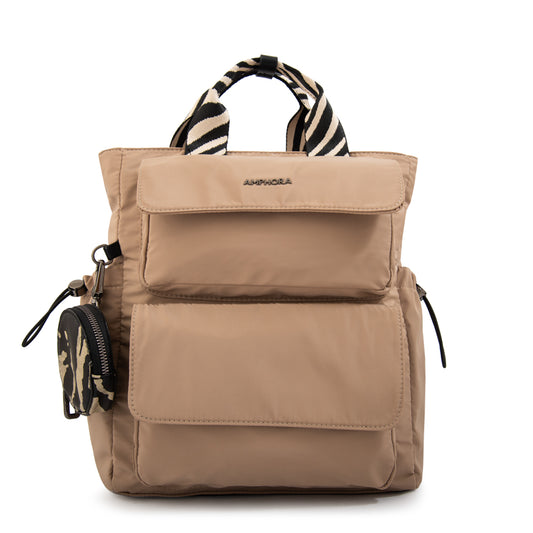 Mochila francisca mediana beige