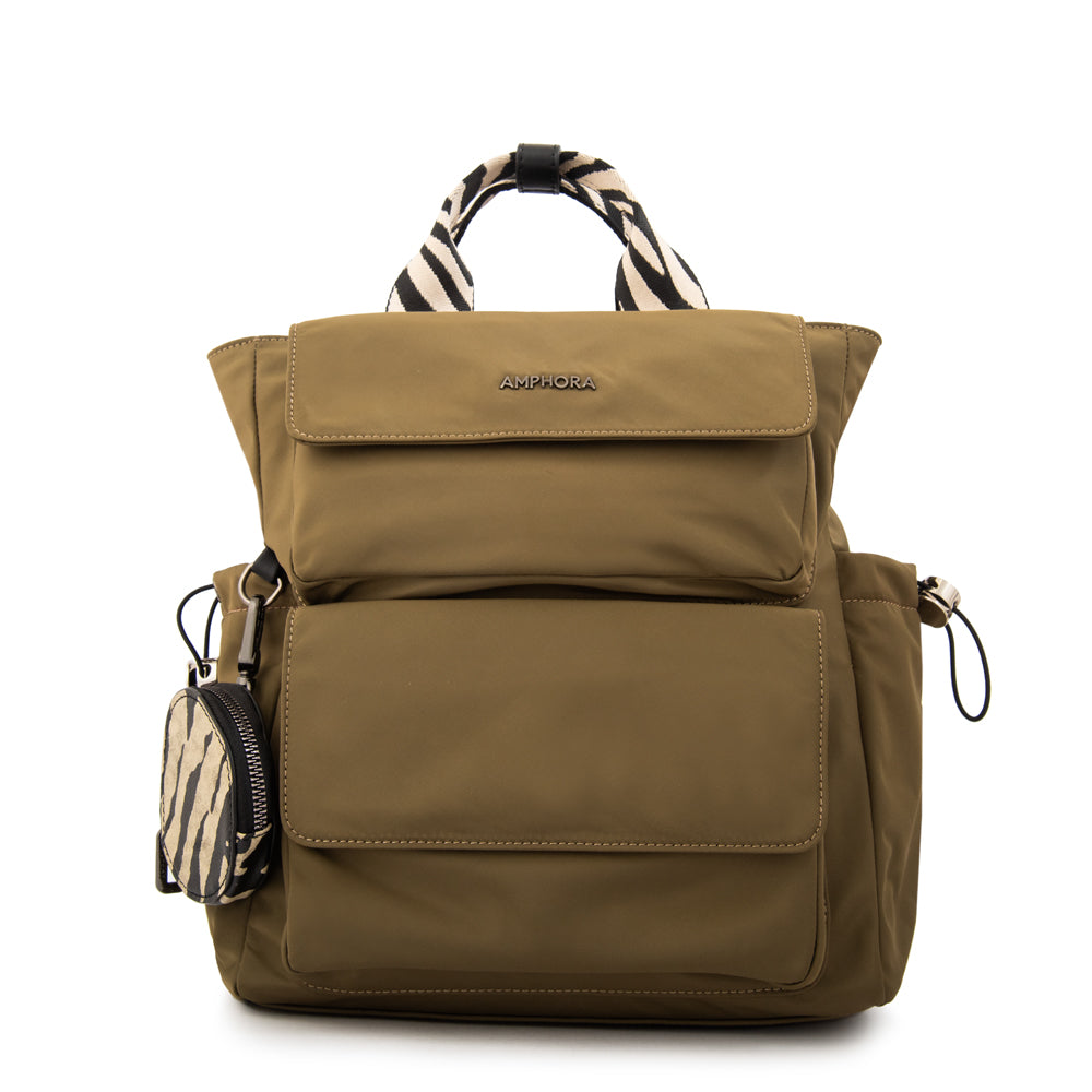 Mochila francisca mediana verde oliva