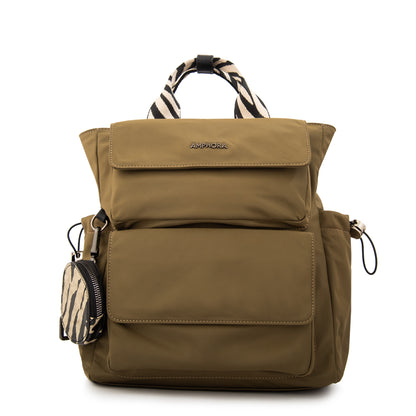 Mochila francisca mediana verde oliva