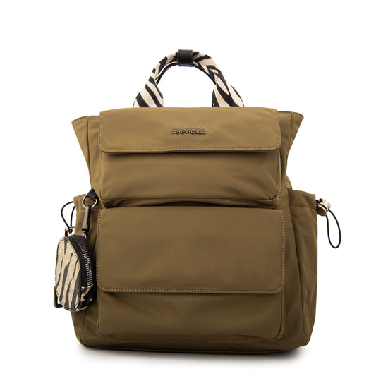 Mochila francisca mediana verde oliva