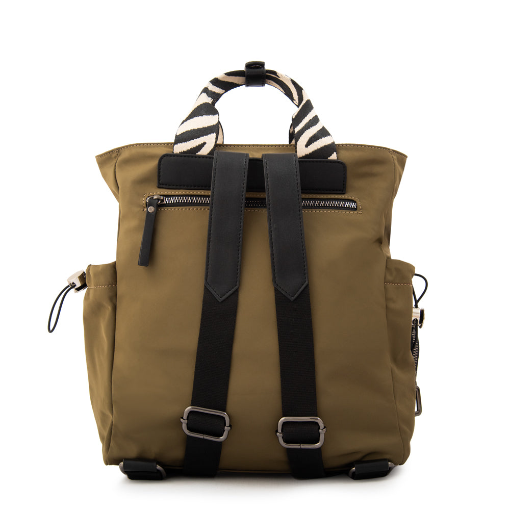 Mochila francisca mediana verde oliva