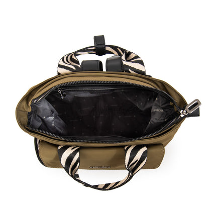 Mochila francisca mediana verde oliva