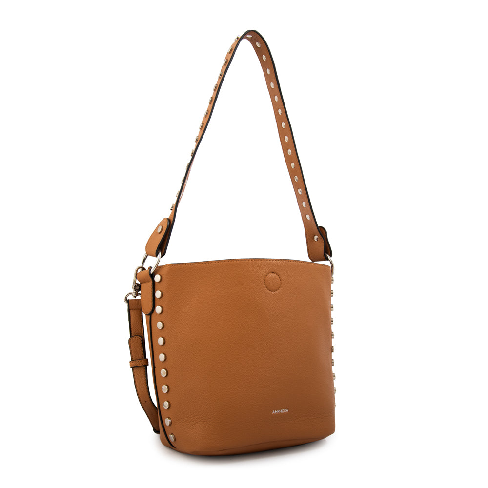 Cartera bandolera eloisse mediana camel