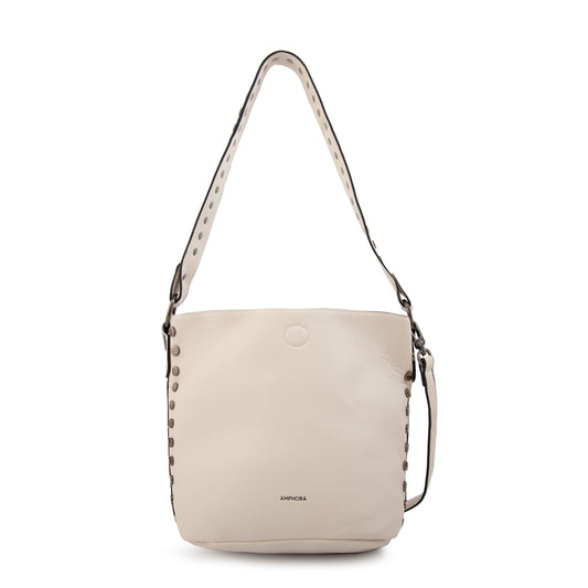 Cartera Bandolera eloisse mediana blanco crudo