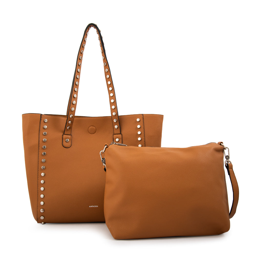 Cartera tote eloisse grande camel