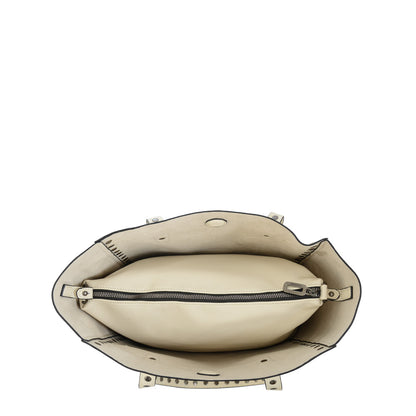 Cartera tote eloisse grande blanco crudo