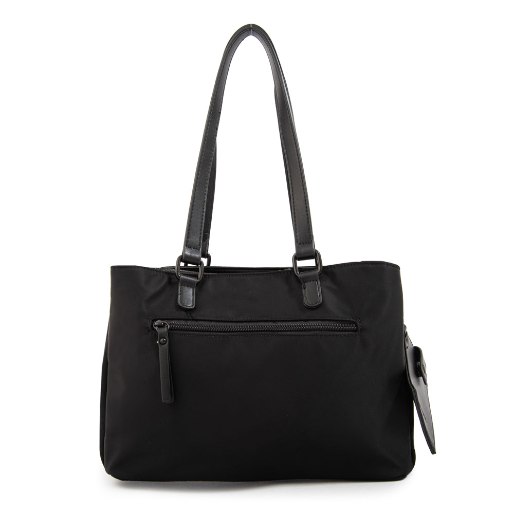 Cartera tote nairobi mediana negro