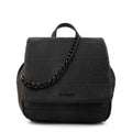 Mochila con tapa tatiana pequeña negro