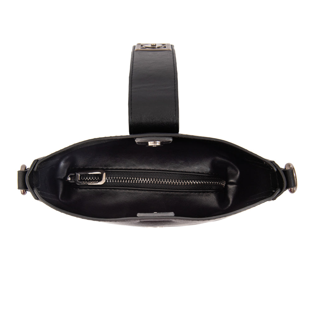 Cartera bandolera romina pequeña negro
