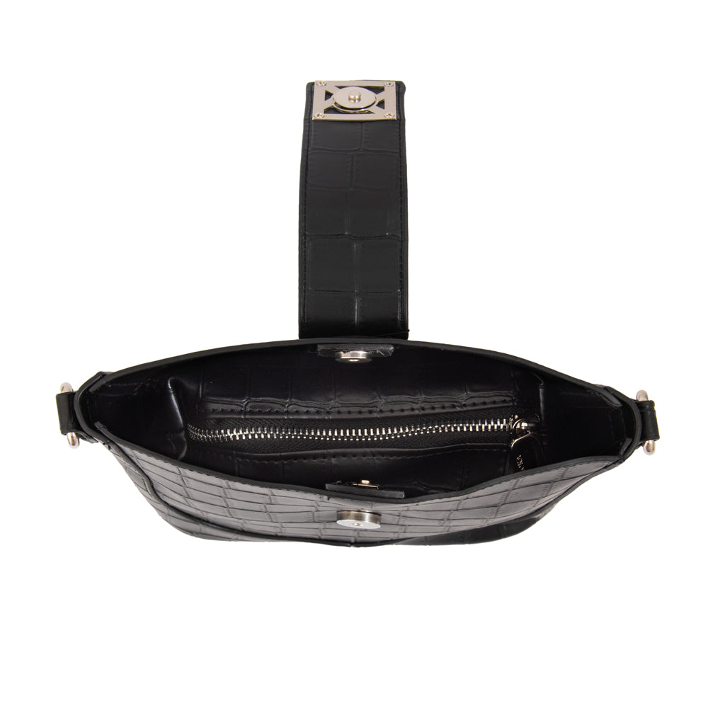 Cartera bandolera romina pequeña negro