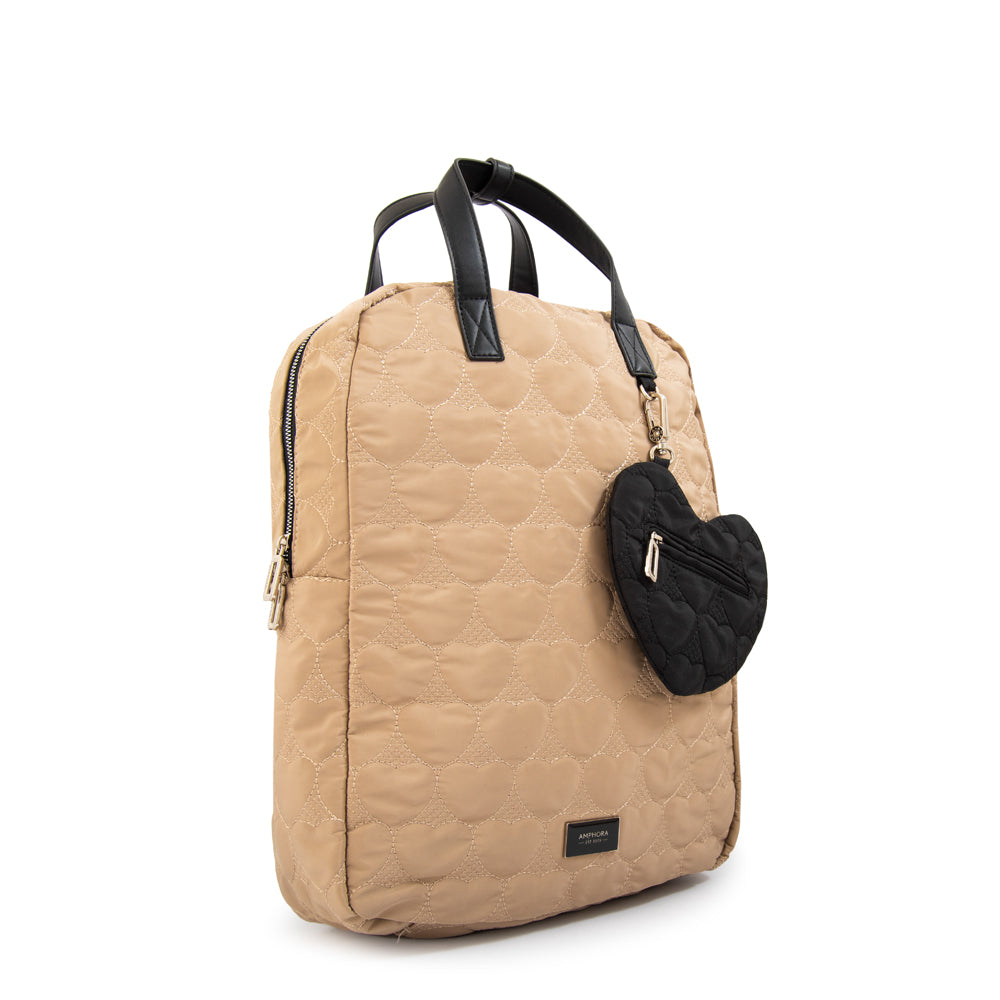 Mochila porta notebook juliet grande beige